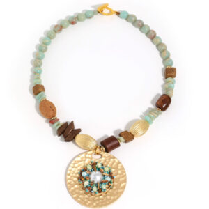 Handmade Beads Alloy Necklace