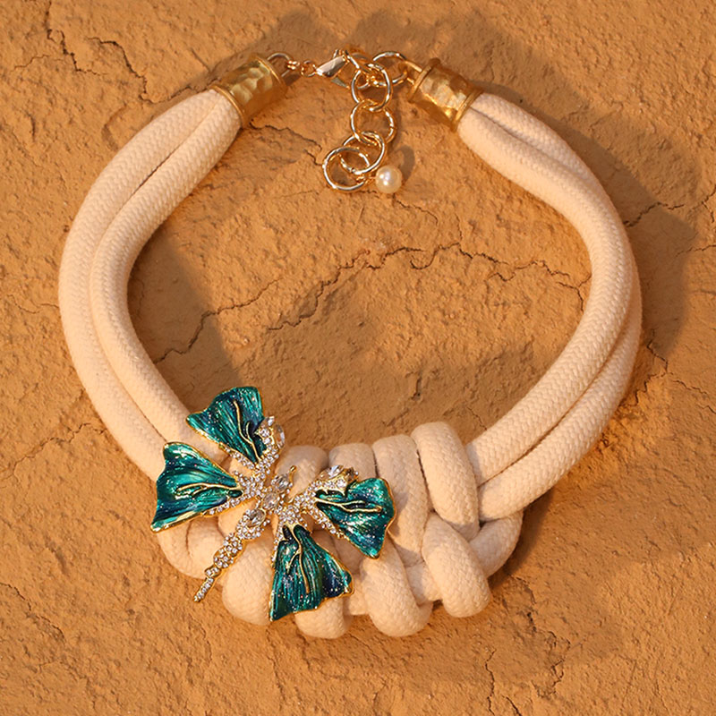 Rhinestone Butterfly Necklace