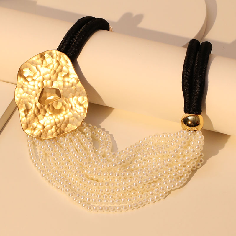 Pearl Alloy Necklace Set