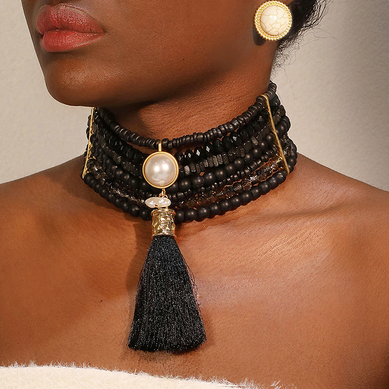 Tassel Pearl Necklace